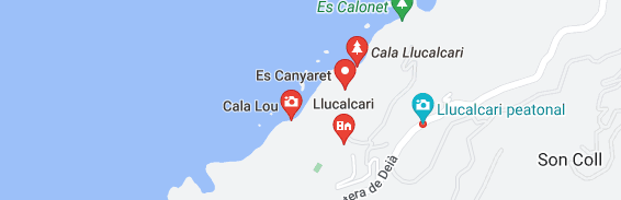 mapa playa llucalcari